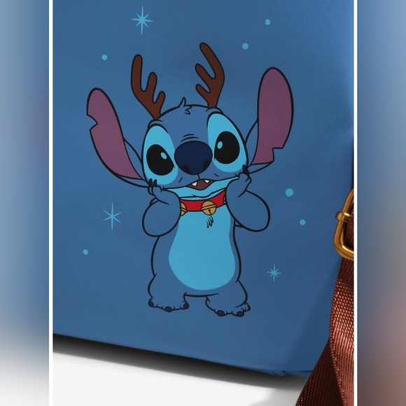 Loungefly Disney Lilo & Stitch Reindeer Stitch Mini Backpack BoxLunch Exclusive